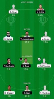 PRB vs PRS Fantasy Suggestion Team 1